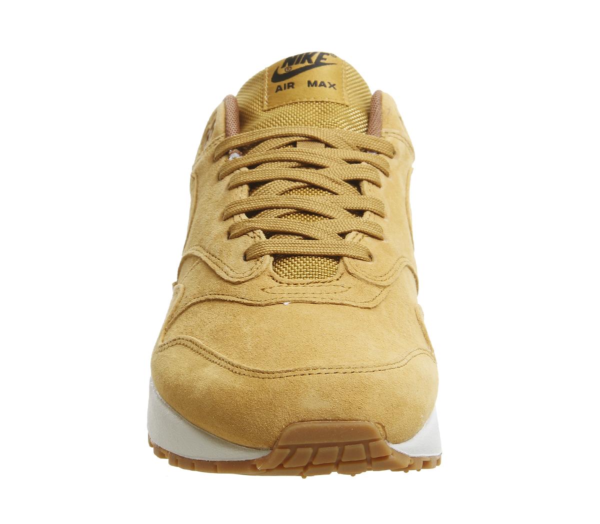 nike air max 1 trainers wheat light bone gum