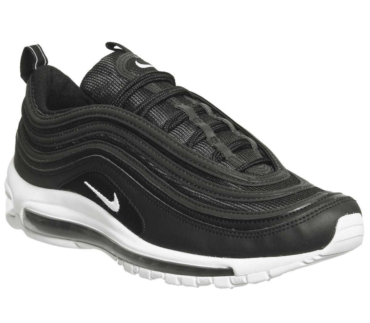 nike black and grey air max 97 trainers