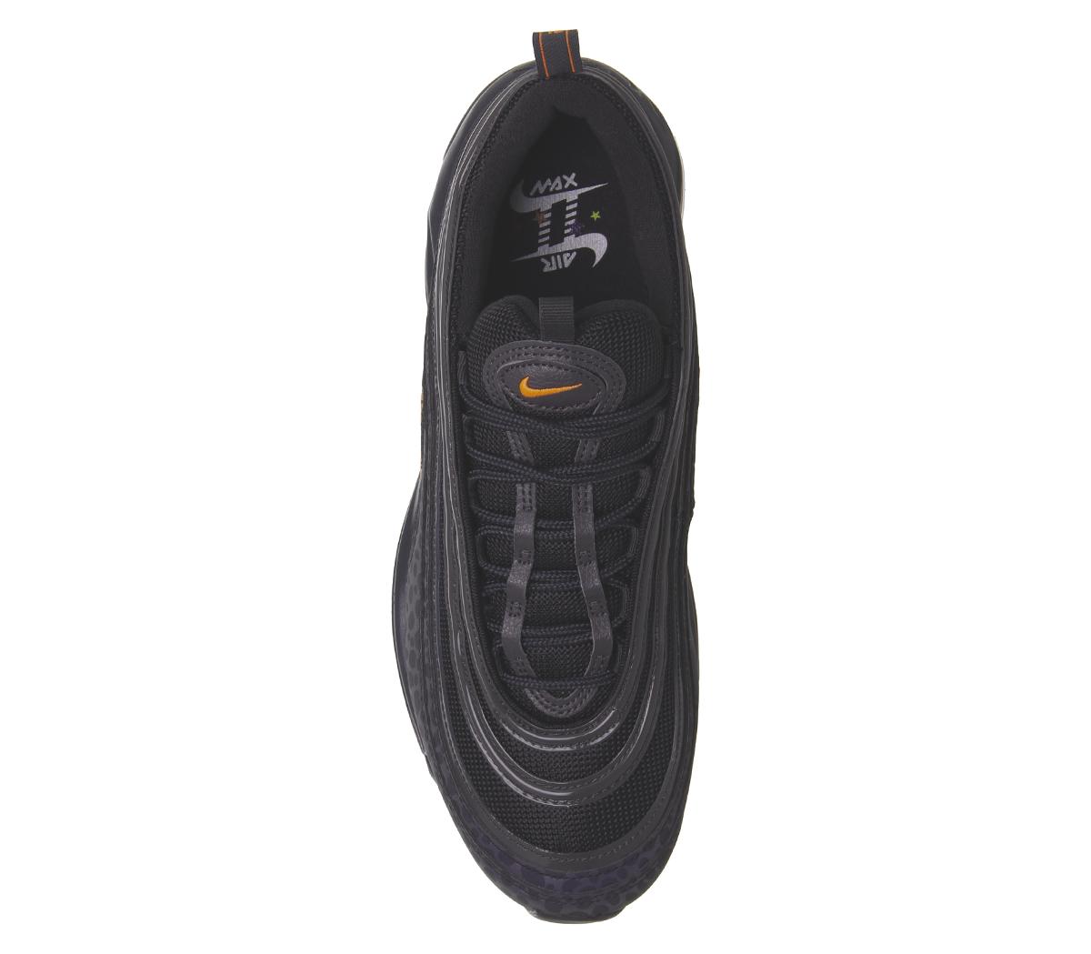 air max 97 trainers black orange trance thunder grey stargazer