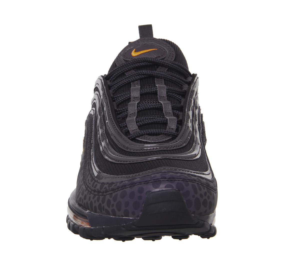 air max 97 trainers black orange trance thunder grey stargazer