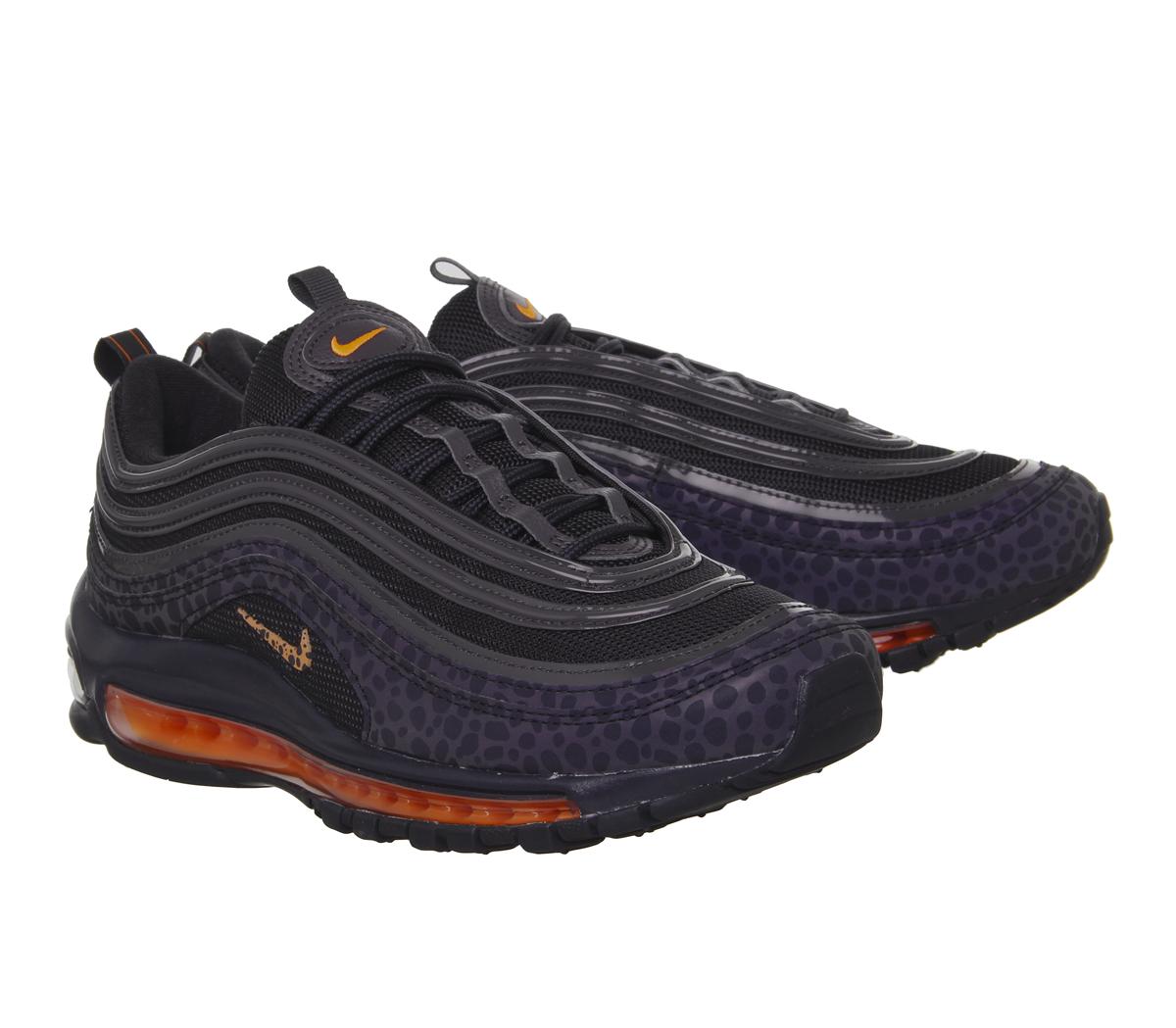 Nike Air Max 97 Trainers Black Orange 