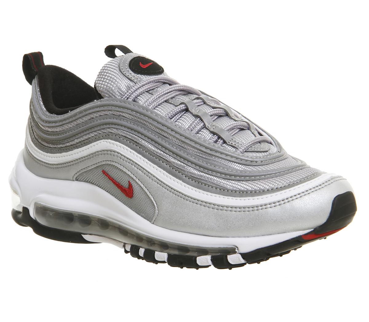 nike 97 silver red