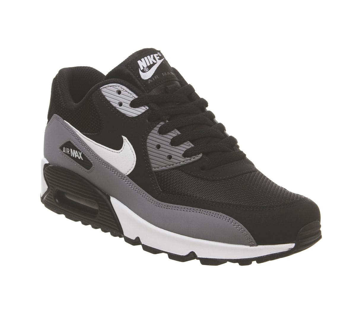 black white and gray air max