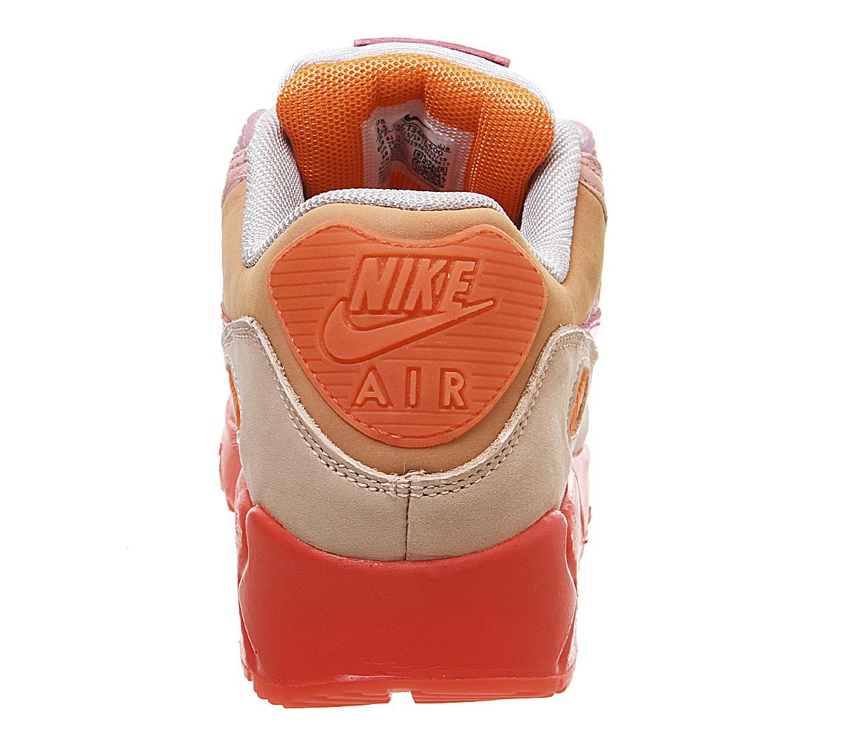 air max 90 trainers bright crimson pure platinum