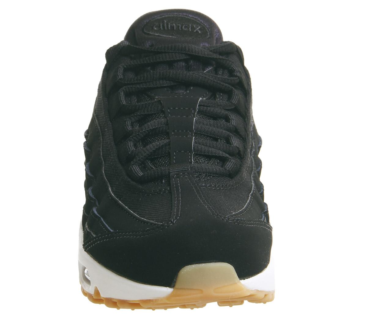 nike air max 95 trainers black anthracite gum brown white