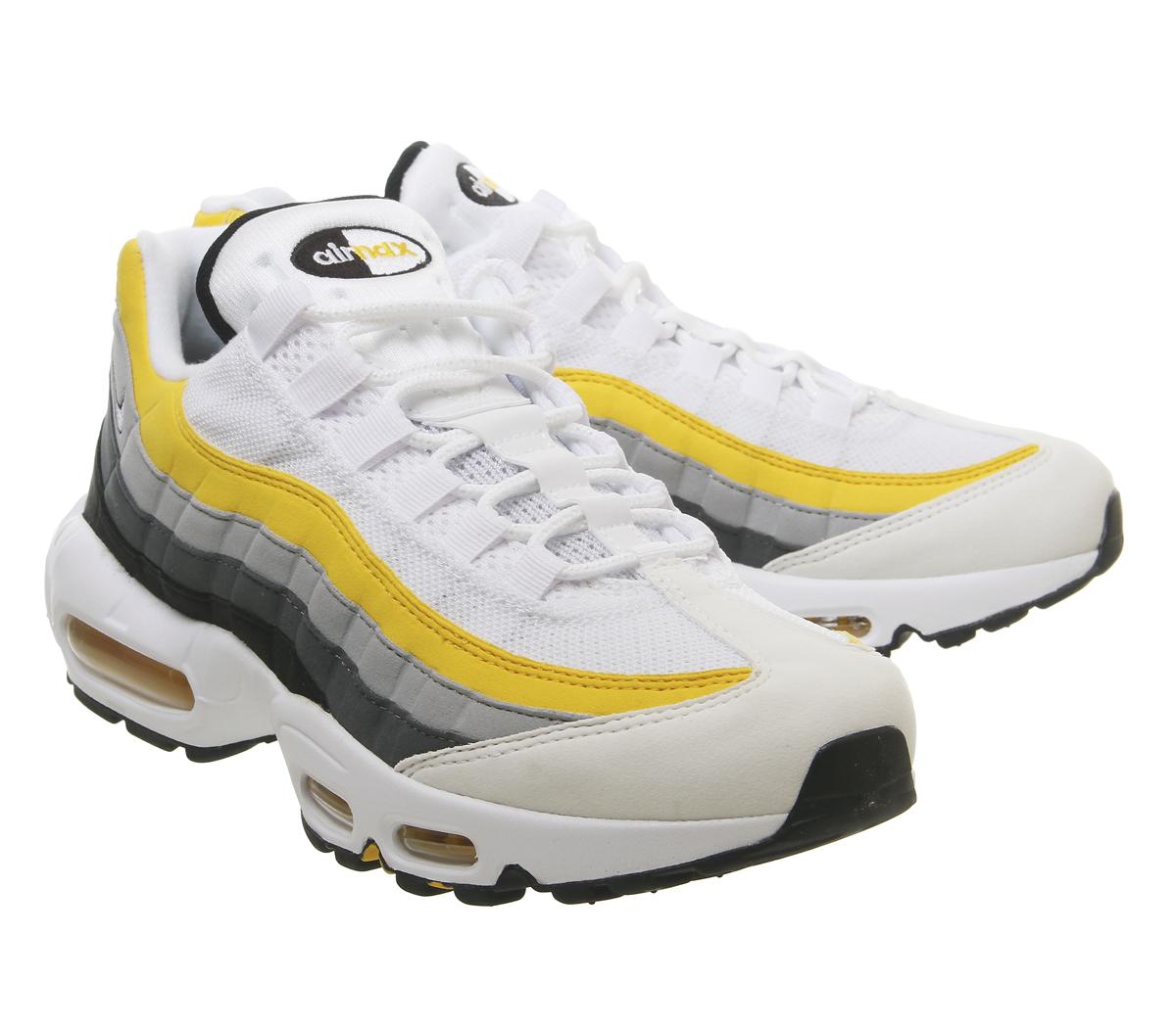 air max 95 white and yellow