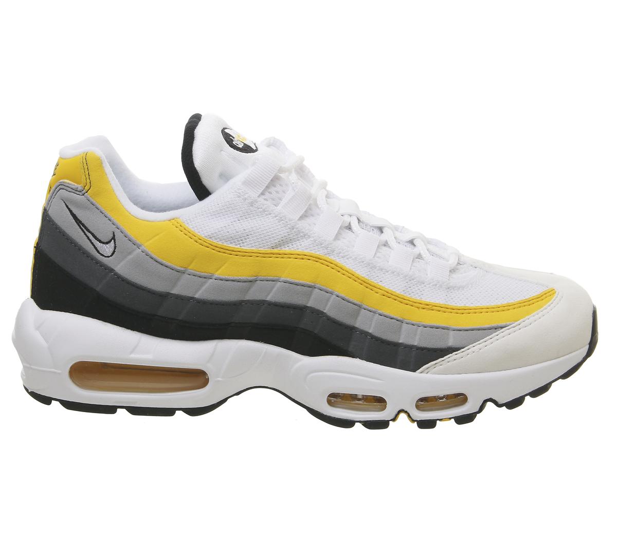 nike zoom air fire trainers in white grey and yellow nike zoom air fire trainers in white grey and yellow