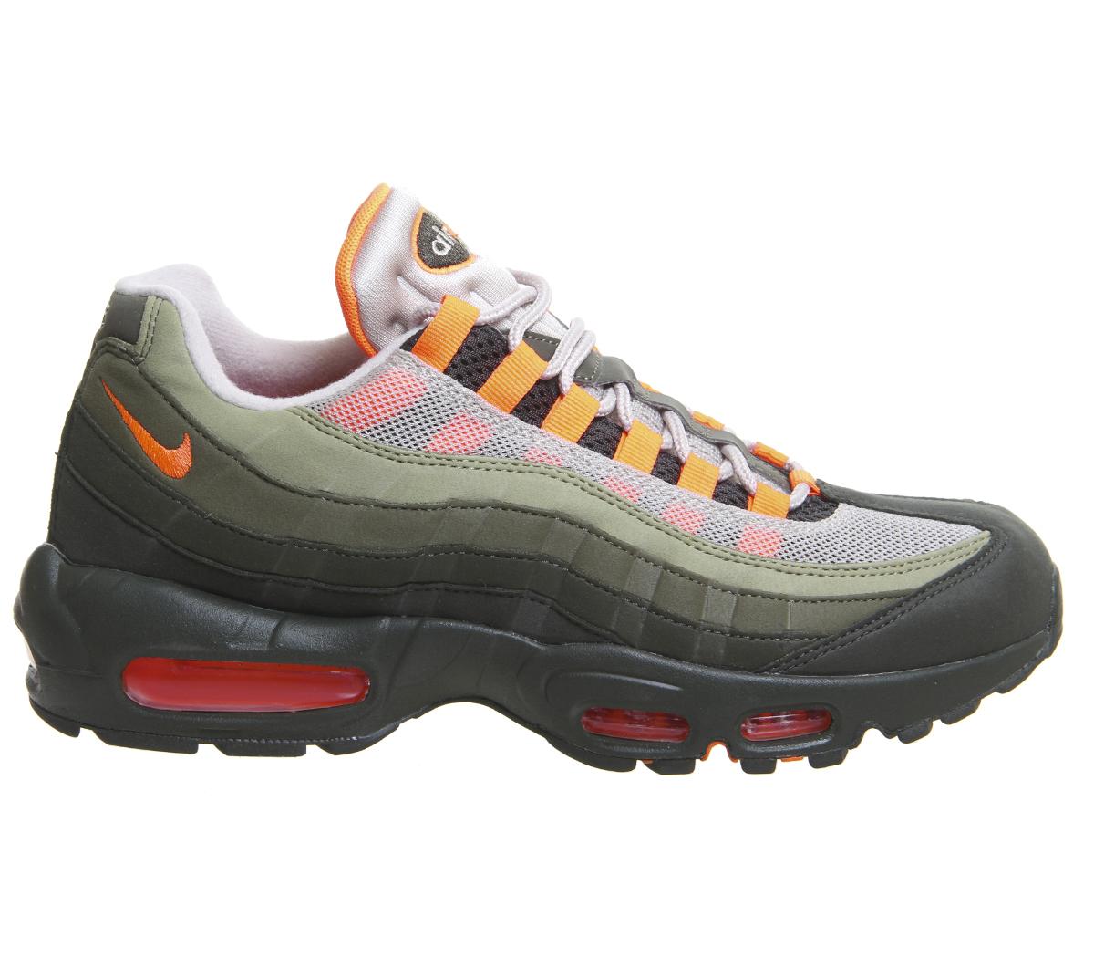 olive and orange air max 95
