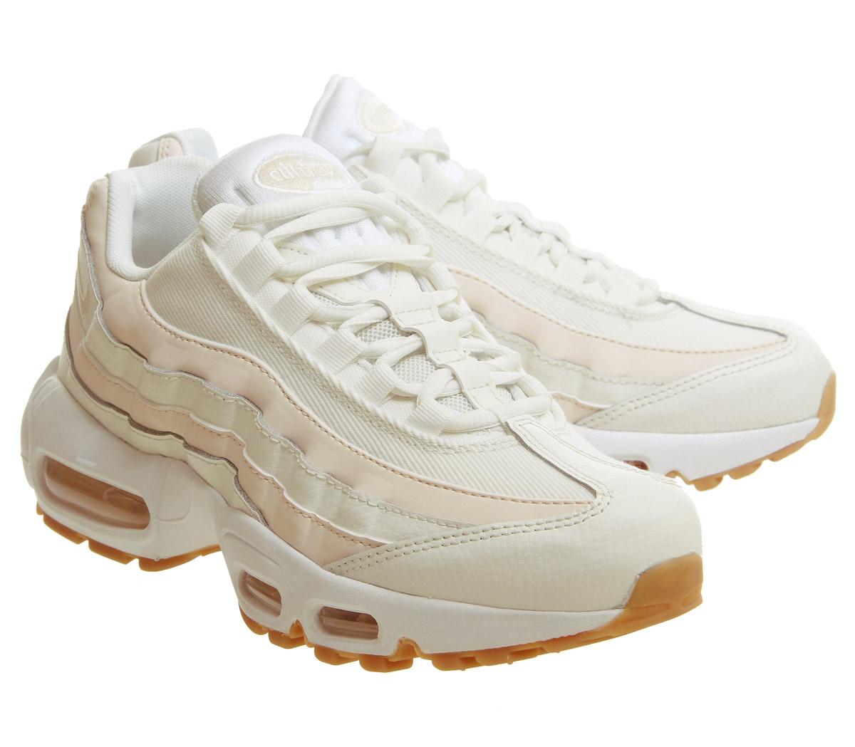 nike air max 95 trainers sail guava ice gum