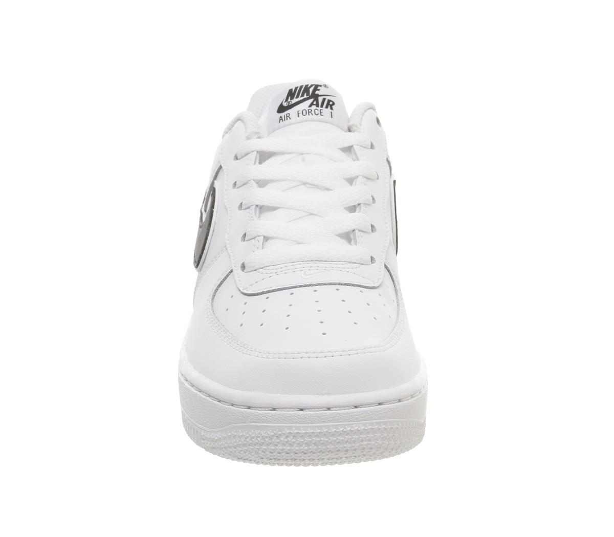 white and black nike air force 1 womens