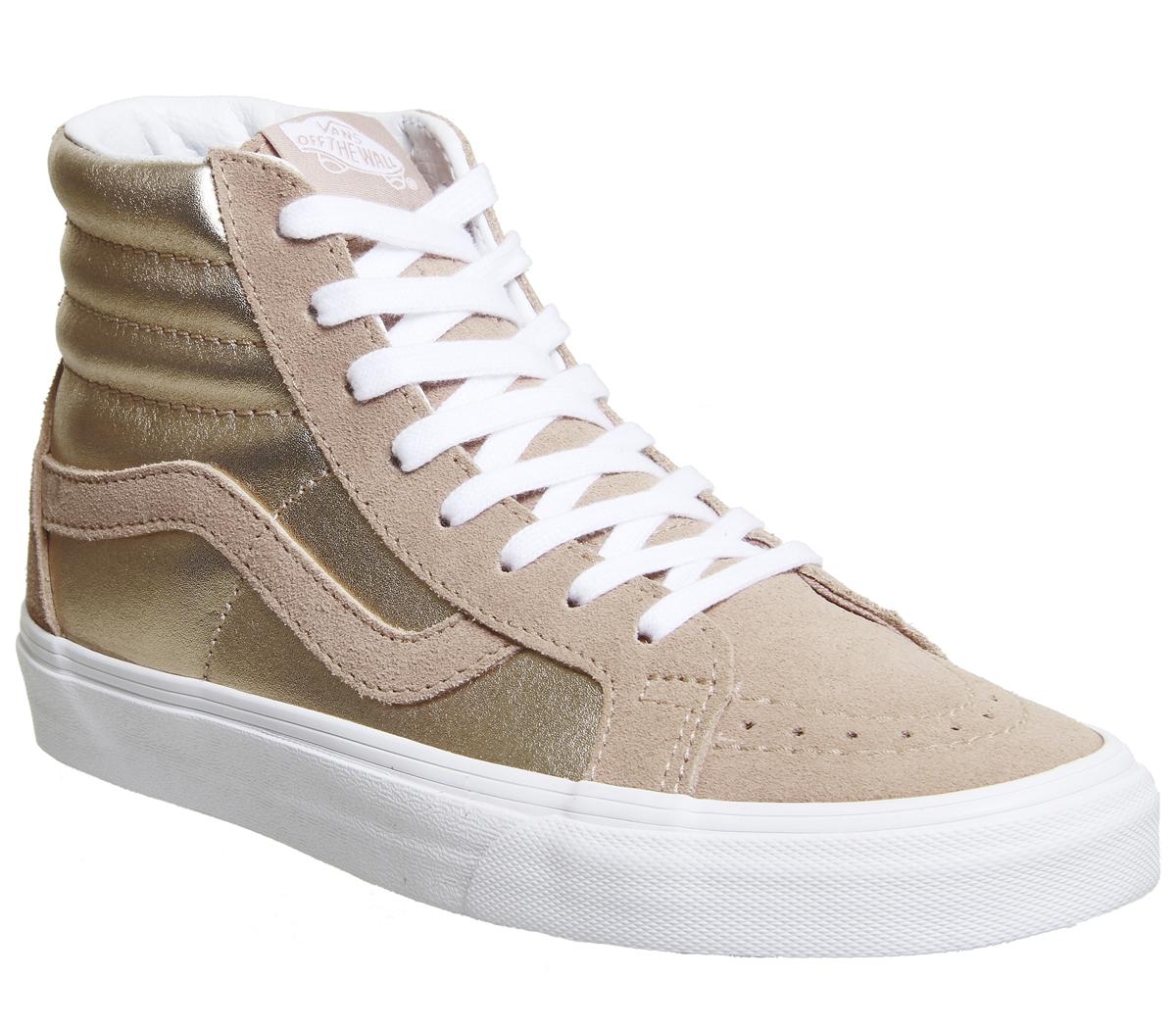 vans sk8 hi rose gold