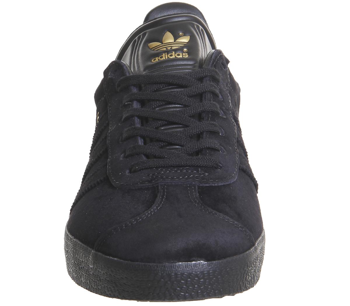 adidas black gold trainers
