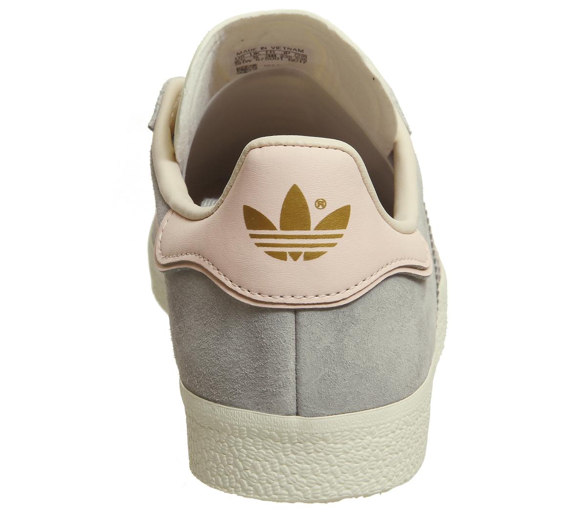 adidas gazelle trainers grey two icey pink cream white exclusive