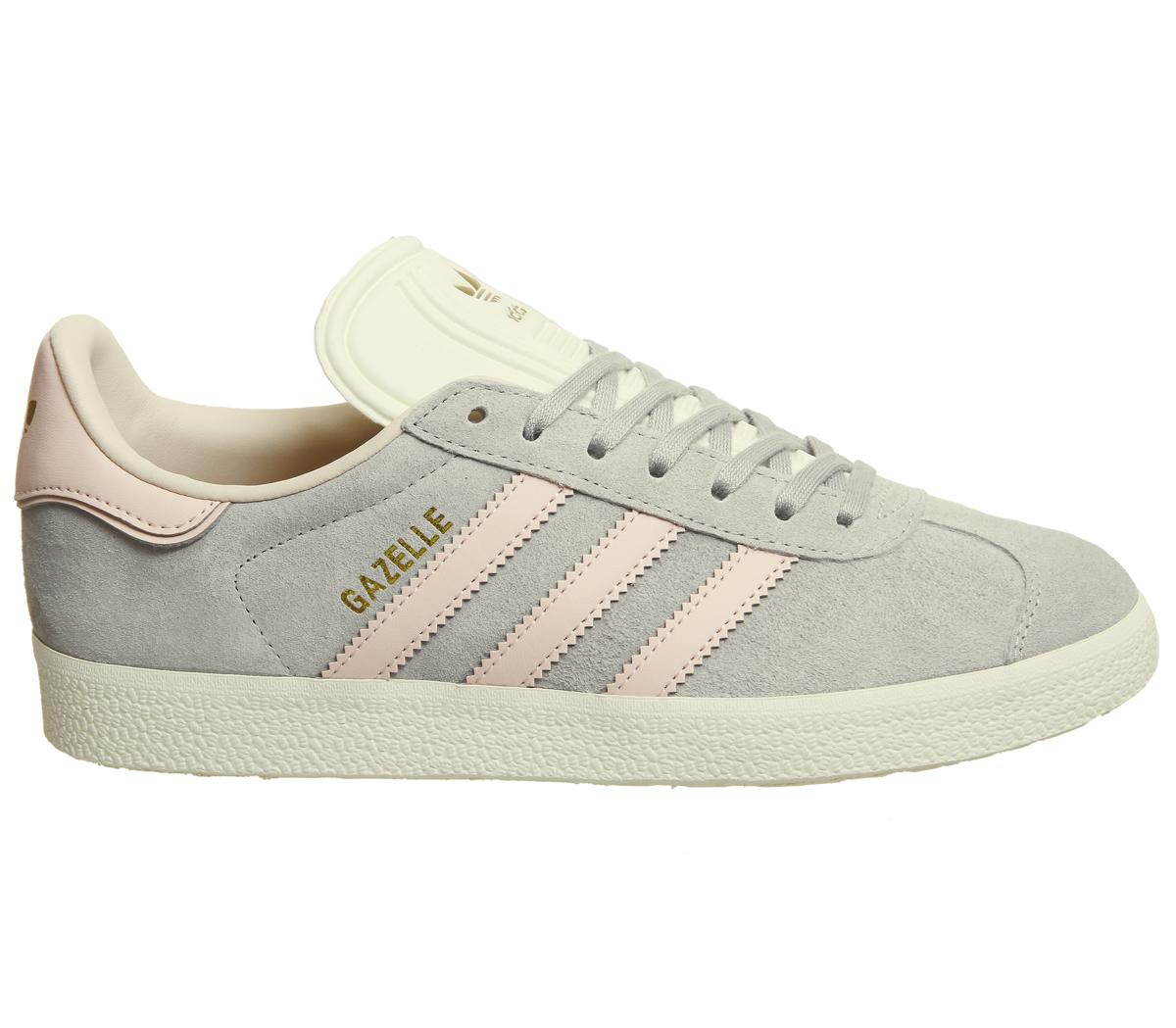 adidas gazelle trainers grey two icey pink cream white exclusive