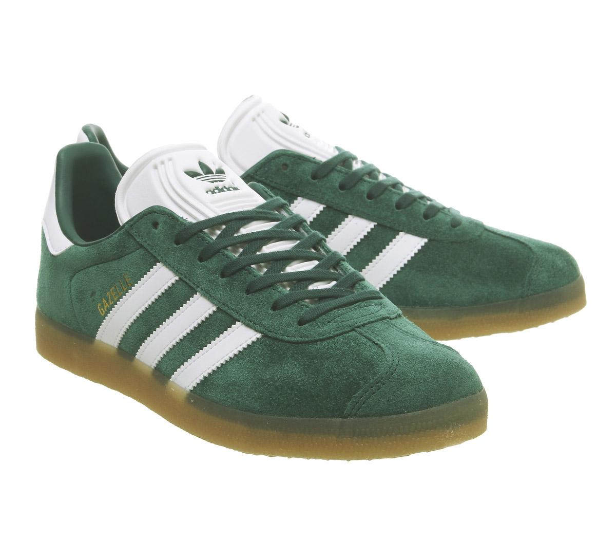 adidas Gazelle Trainers Collegiate Green White Gum - His trainers