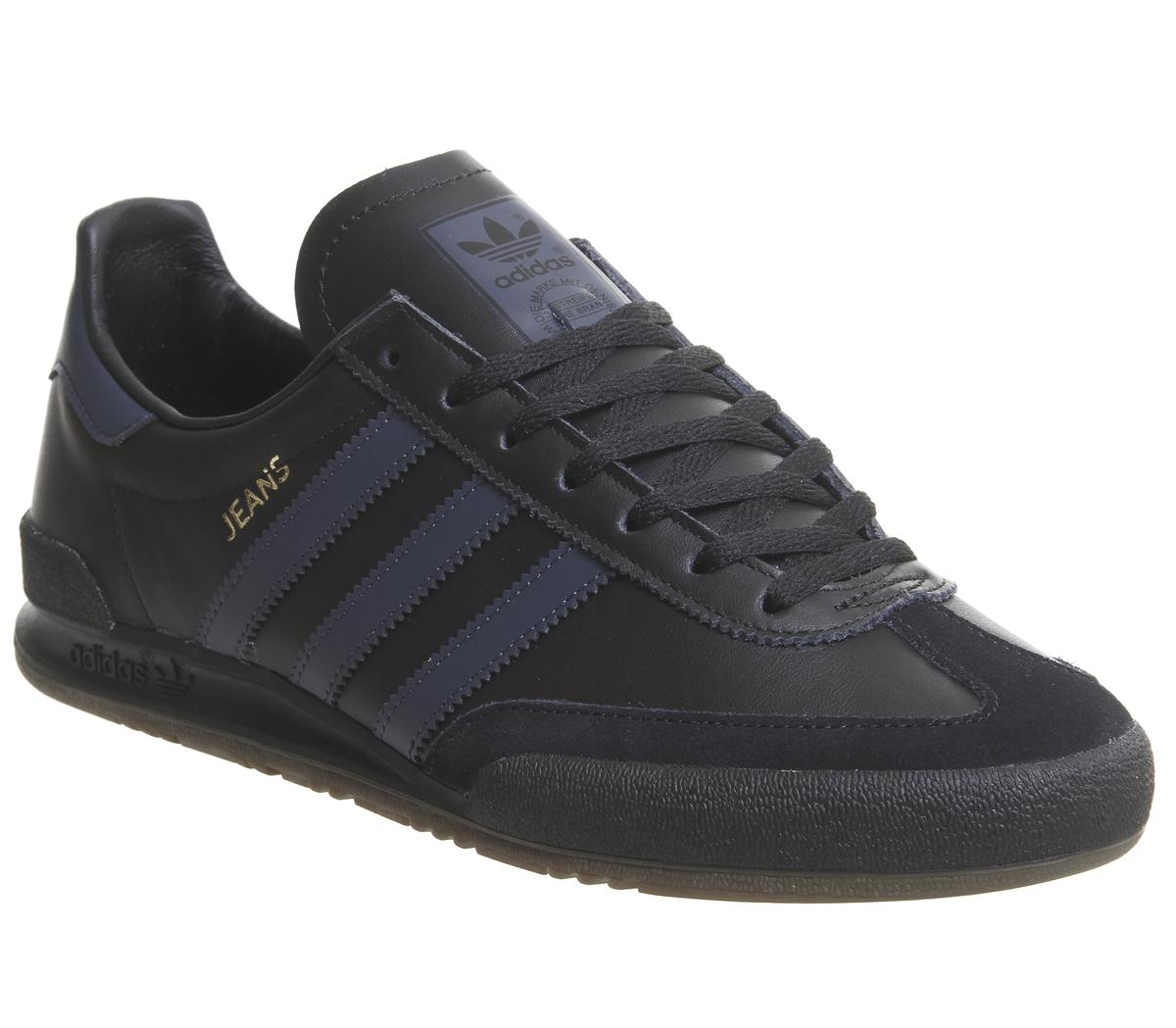 black adidas jeans trainers