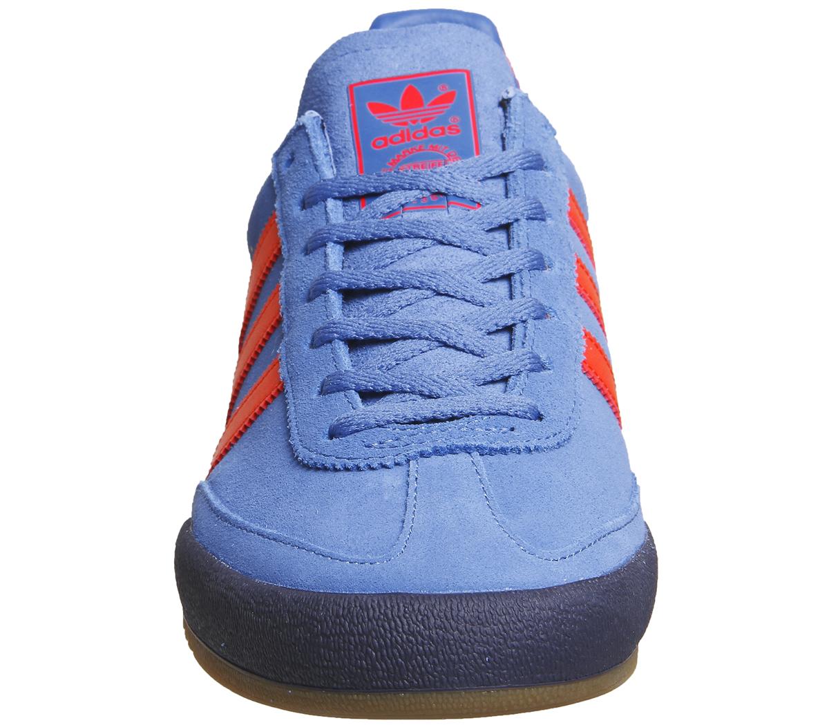 adidas jeans trainers trace royal red