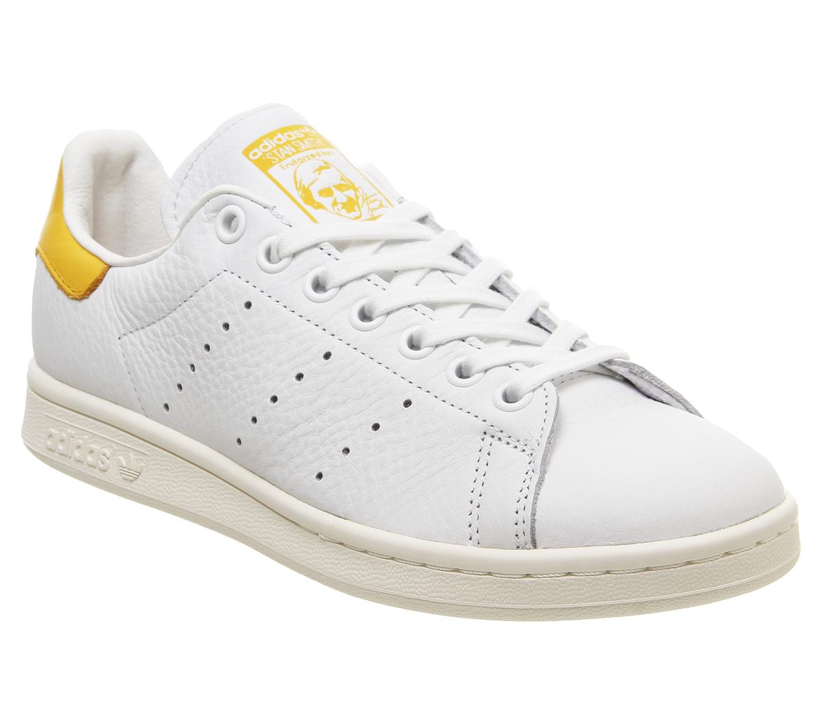 adidas Stan Smith Trainers White Active Gold Off White F - Hers trainers