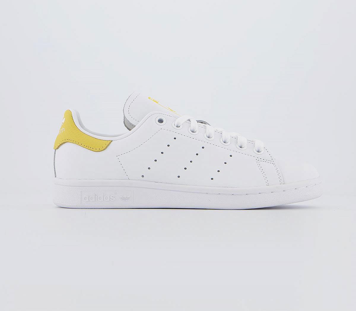 adidas Stan Smith Trainers White White Core Yellow F - Hers trainers