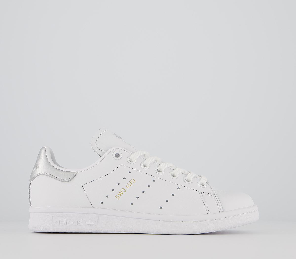 adidas stan smith white silver