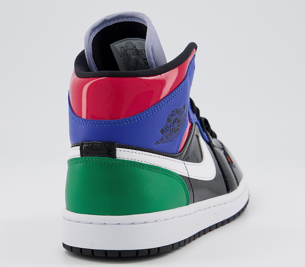 jordan 1 green and black red