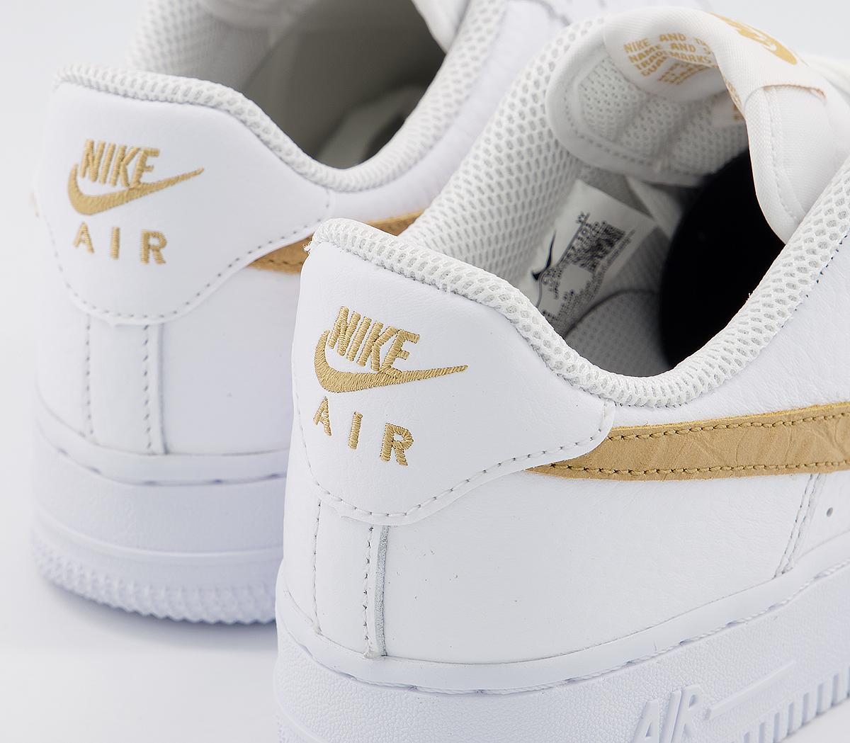 air force 1 07 lv8 double swoosh white metallic gold