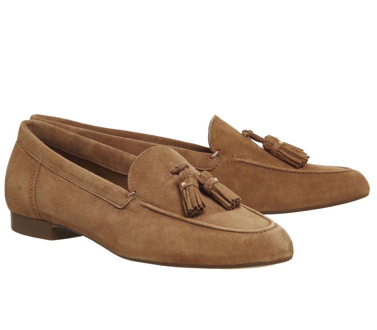 office tan flats