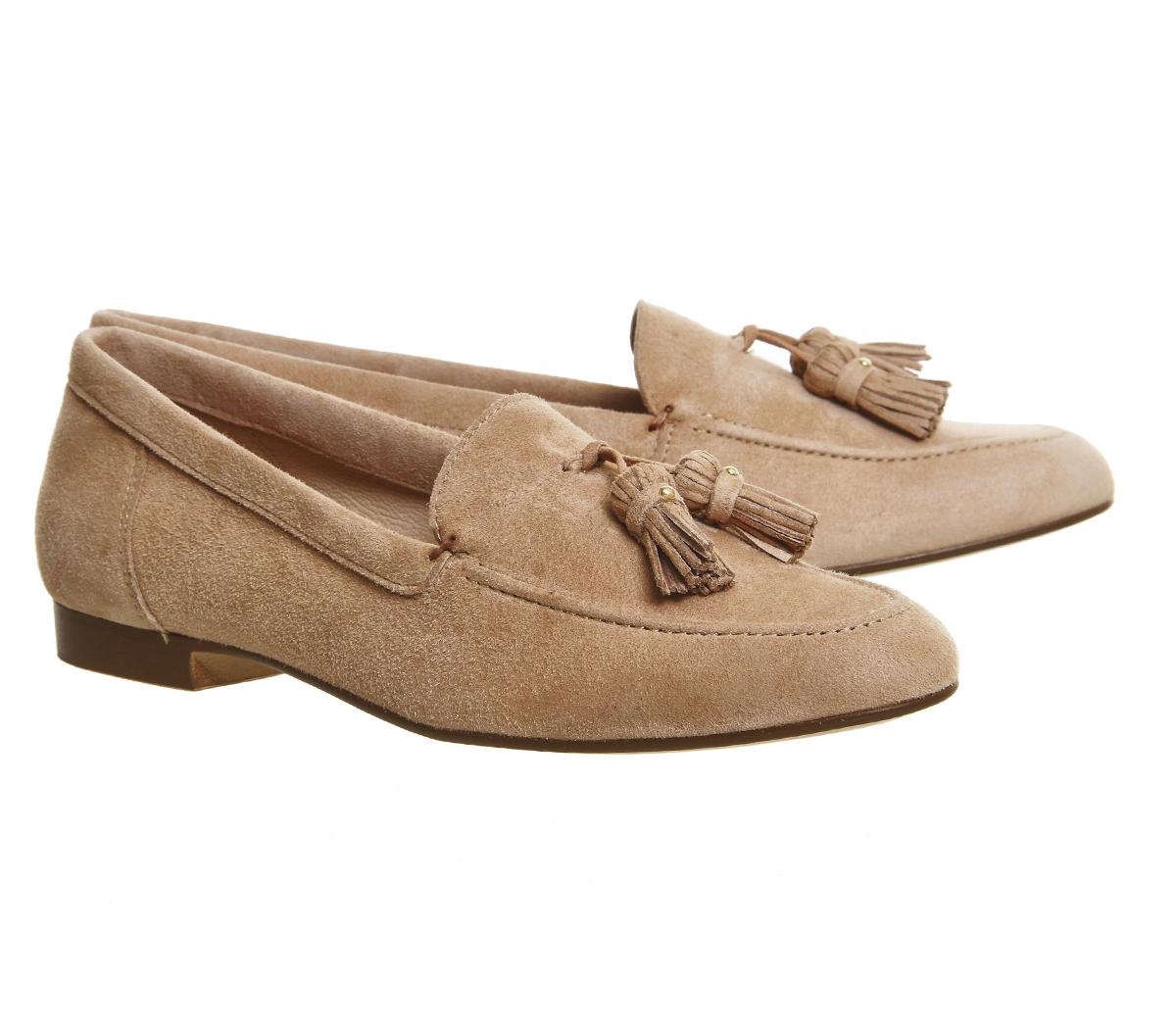 women's flat suede loafers