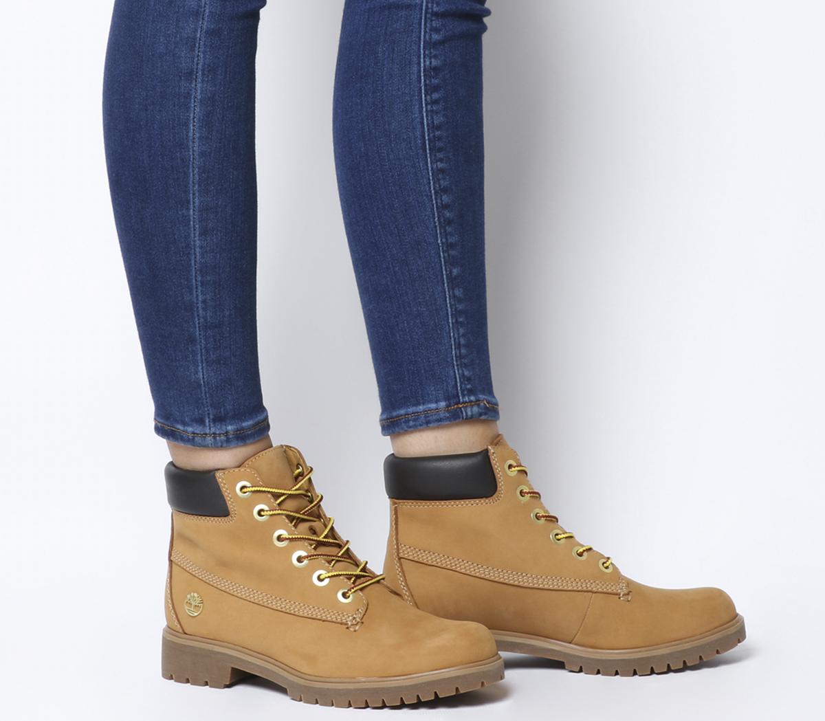 Timberland Slim Premium 6 Inch Boots Wheat - Ankle Boots