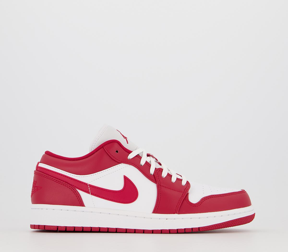 Jordan Air Jordan 1 Low Trainers Black Gym Red Black His Trainers