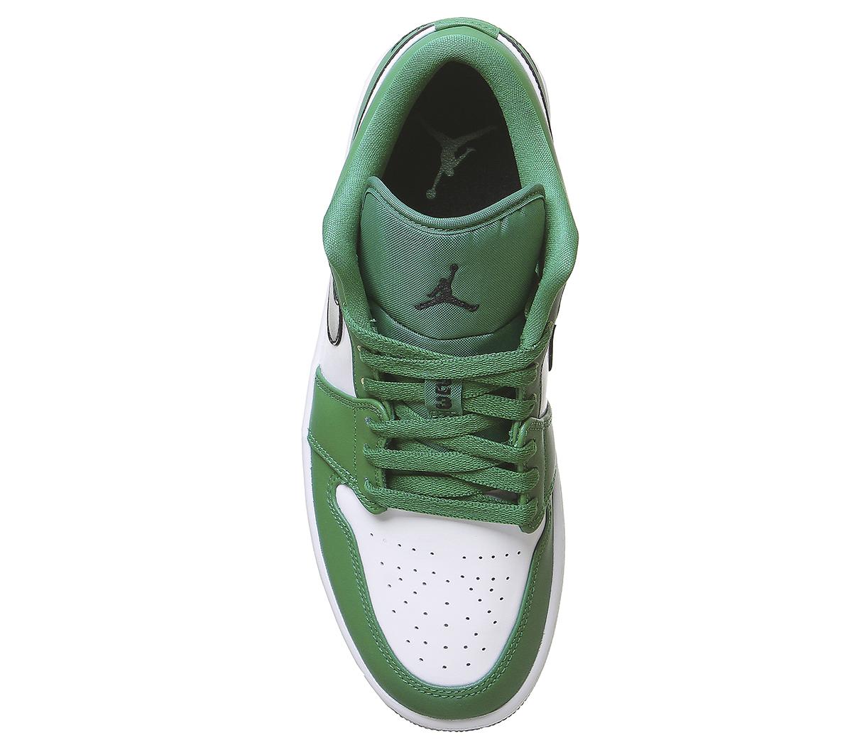 Jordan Air Jordan 1 Low Trainers Pine Green Black White - His trainers