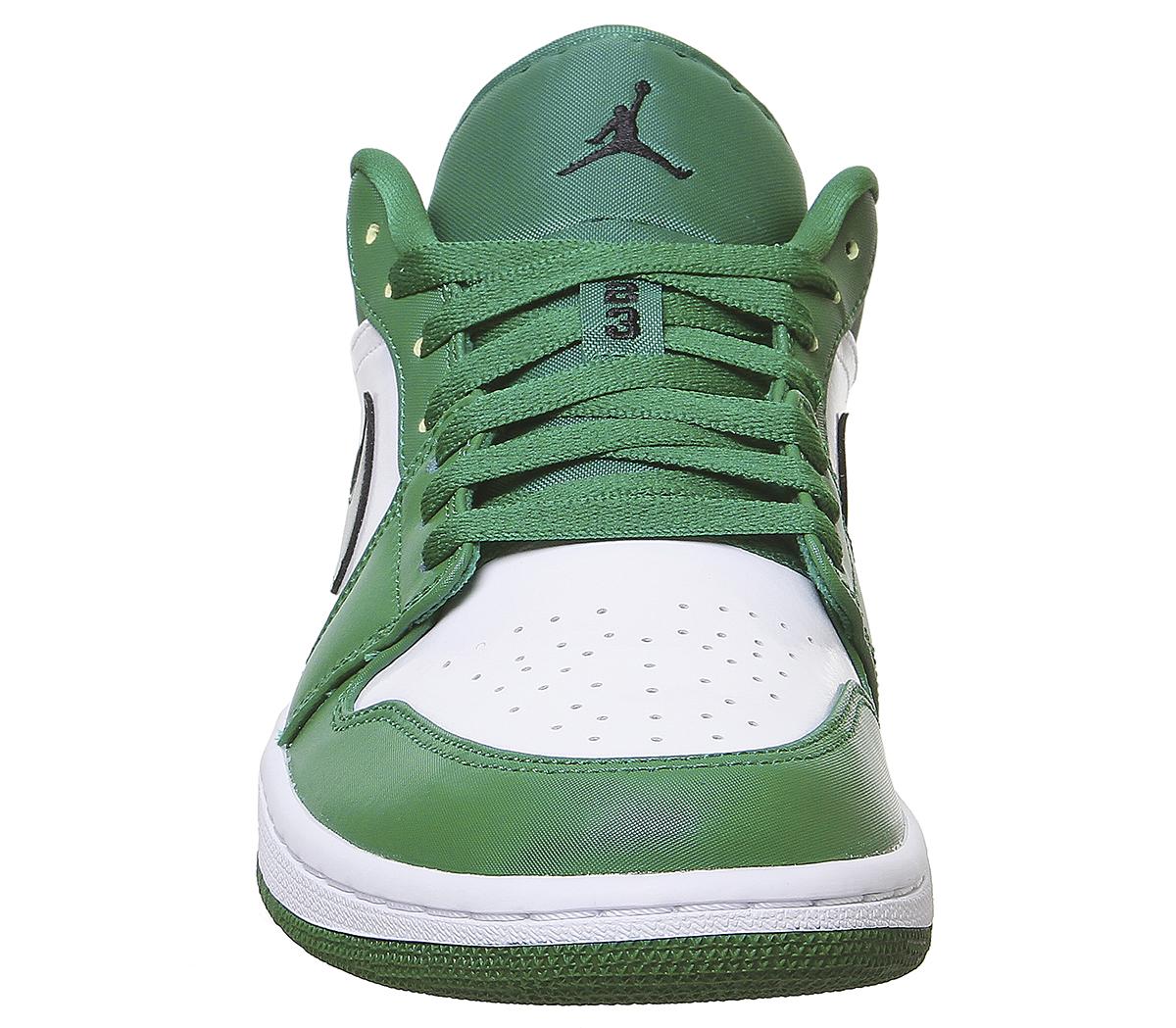 black pine green white jordan 1