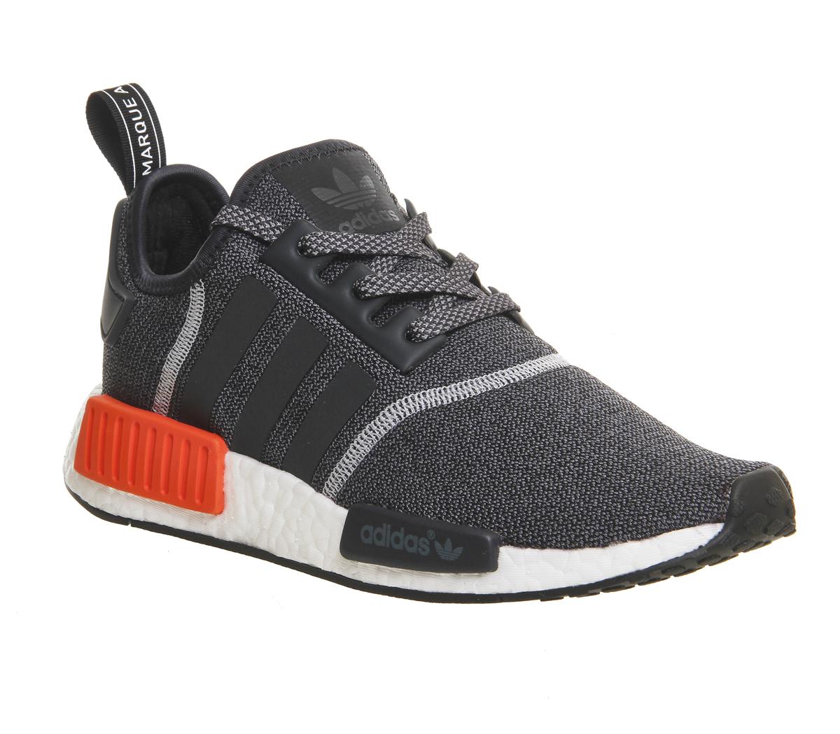 nmd grey and red