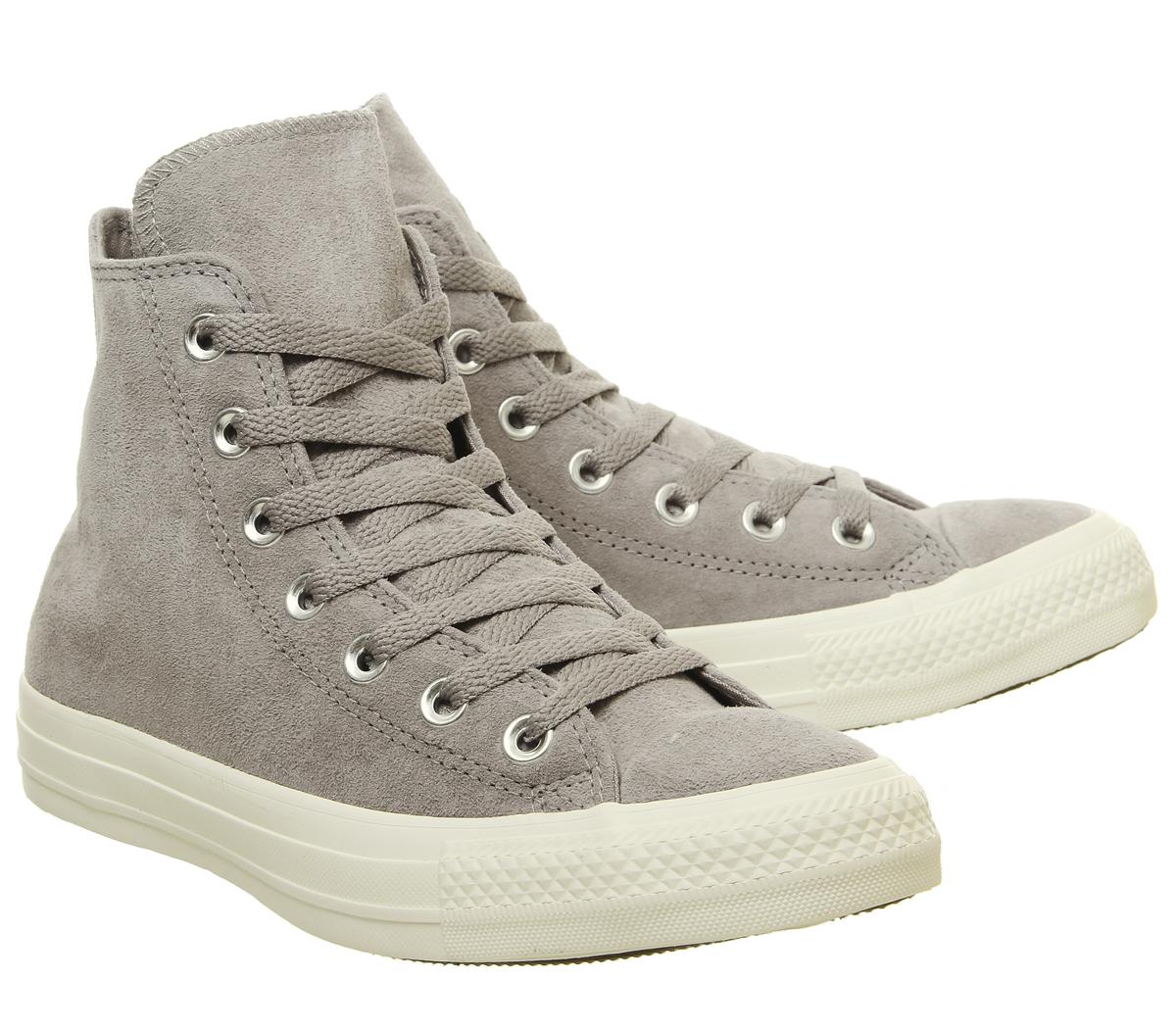 Converse Converse All Star Hi Trainers Mercury Grey White Stud ...