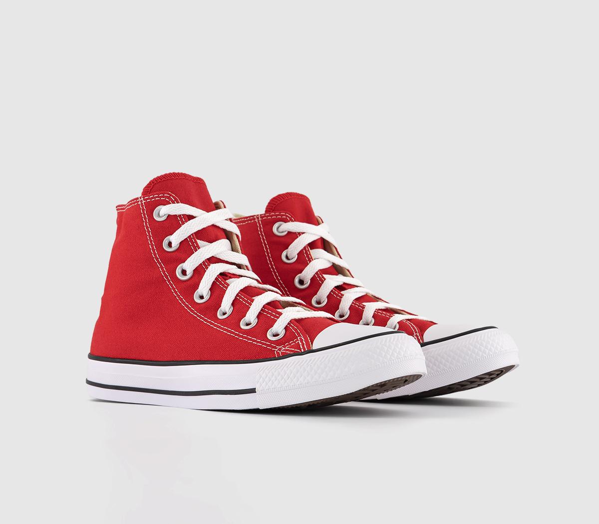 Converse All Star Hi Red Canvas - Unisex Sports