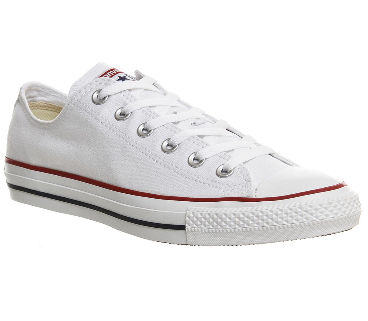 Converse All Star Low White Canvas Unisex Sports 8841