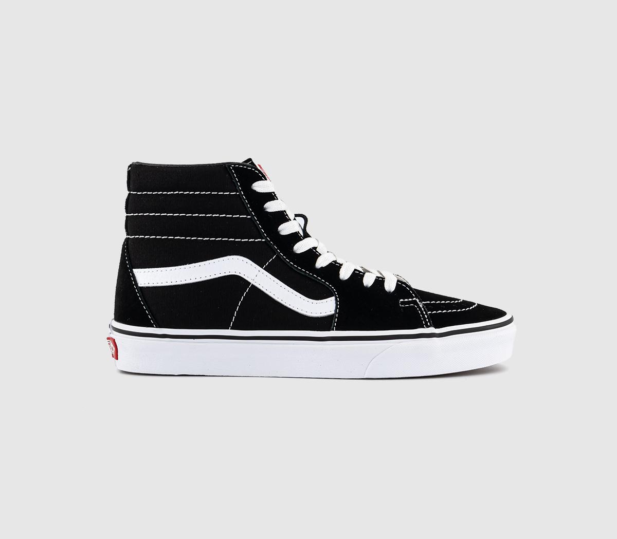 Vans Sk8 Hi Black White Canvas - Office Girl