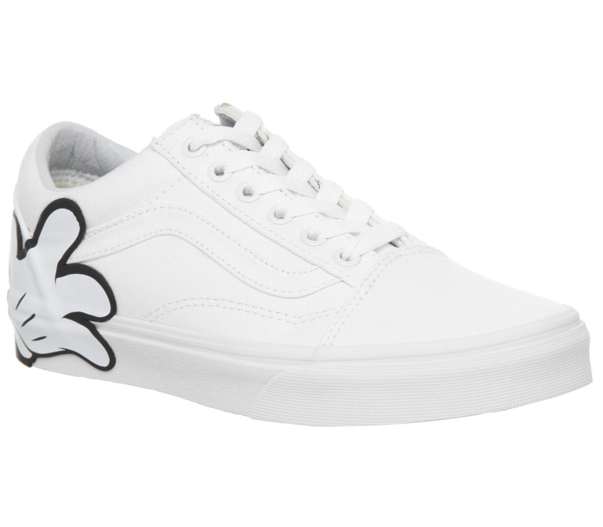 vans mickey mouse true white