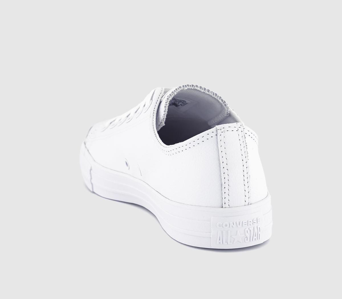 converse white mono leather