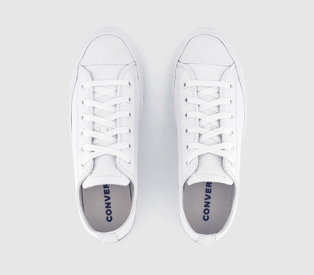 converse mono leather white
