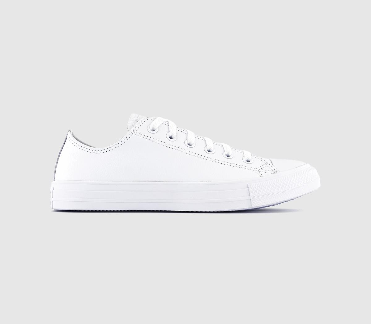 Converse All Star Low Leather White Mono Leather - Unisex Sports
