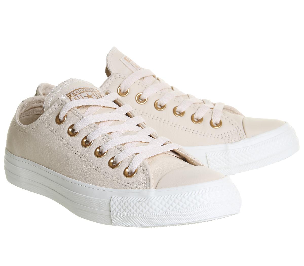 converse all star hi trainers egret egret leather