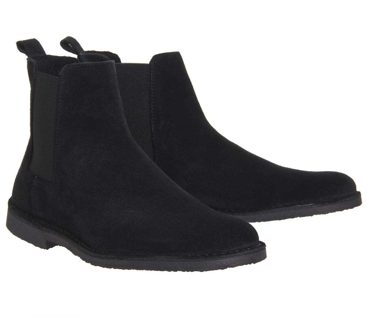 thursday boots black suede chelsea