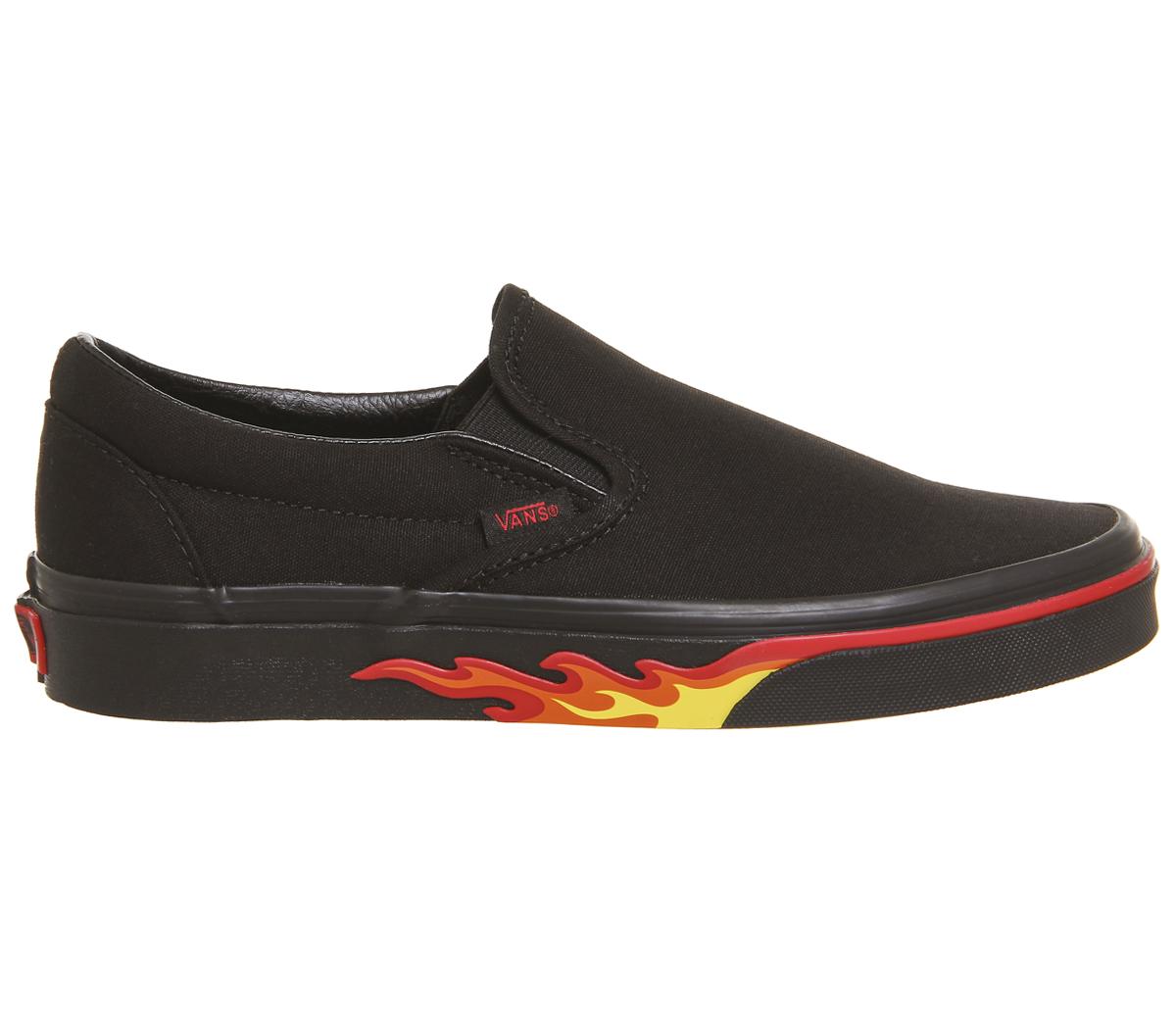 vans flame wall slip on