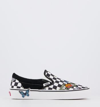 vans style 36 trainers rosebloom multi marshmallow floral checkerboard ex