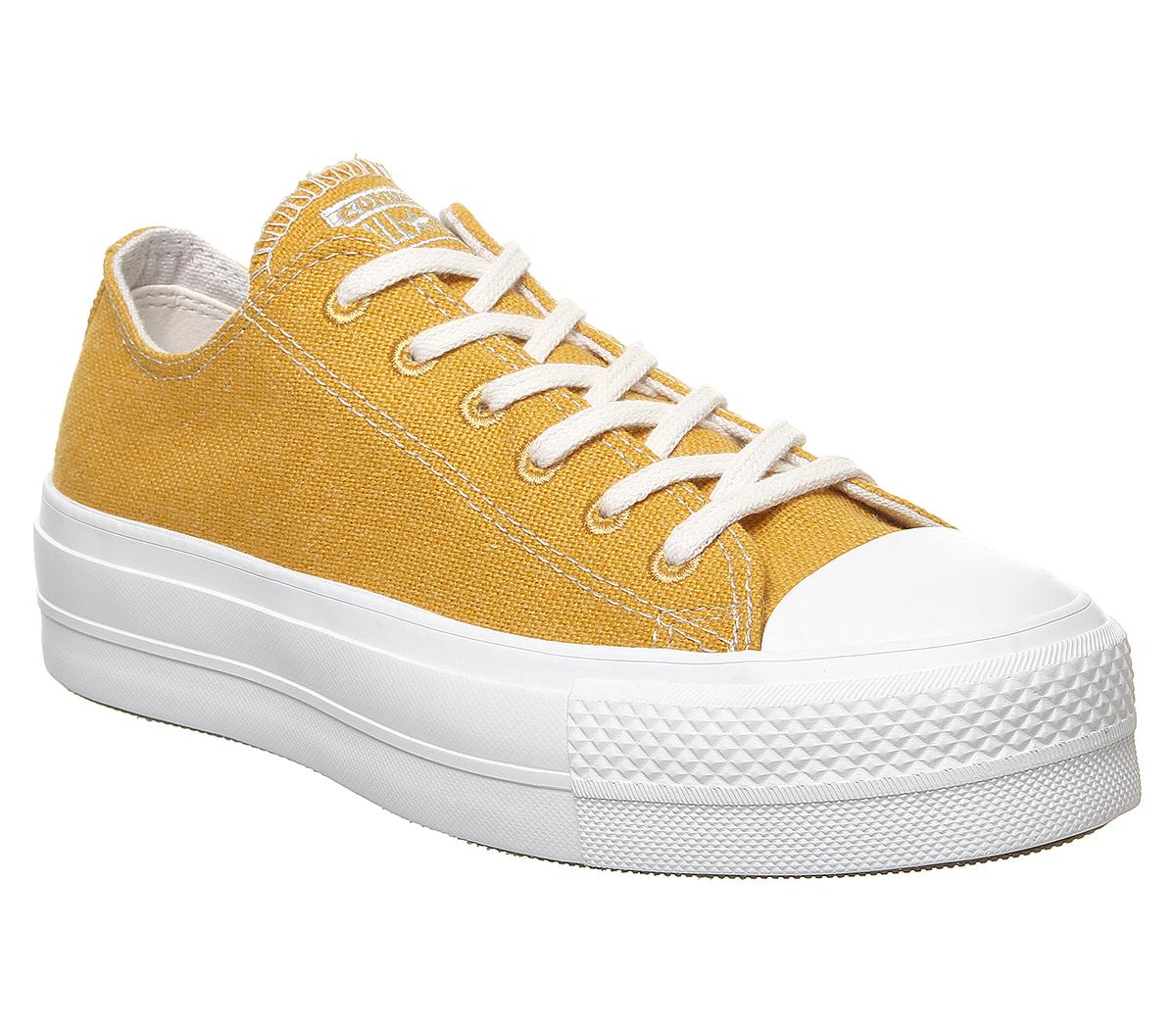 gold platform trainers uk