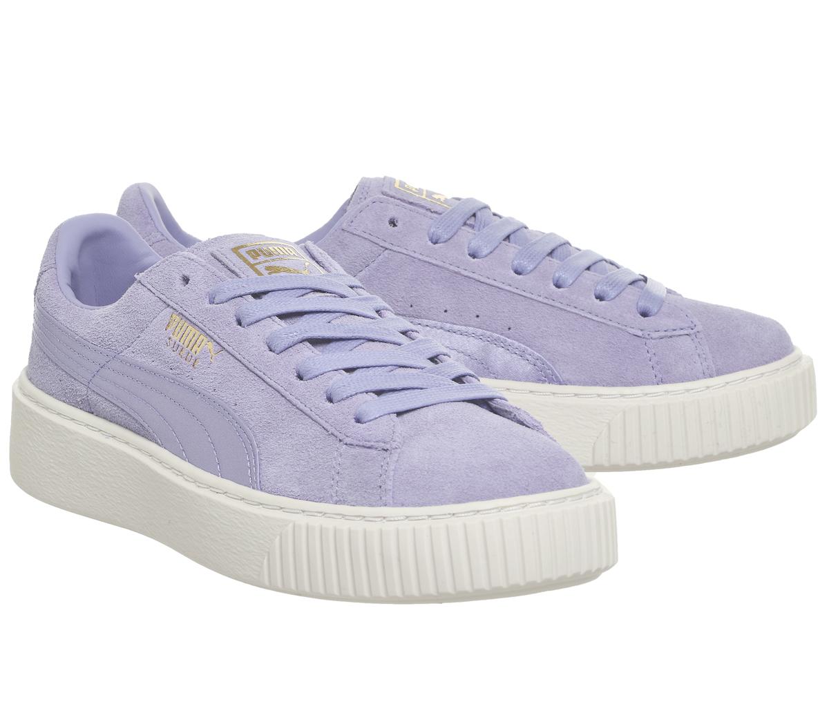 puma suede platform trainer