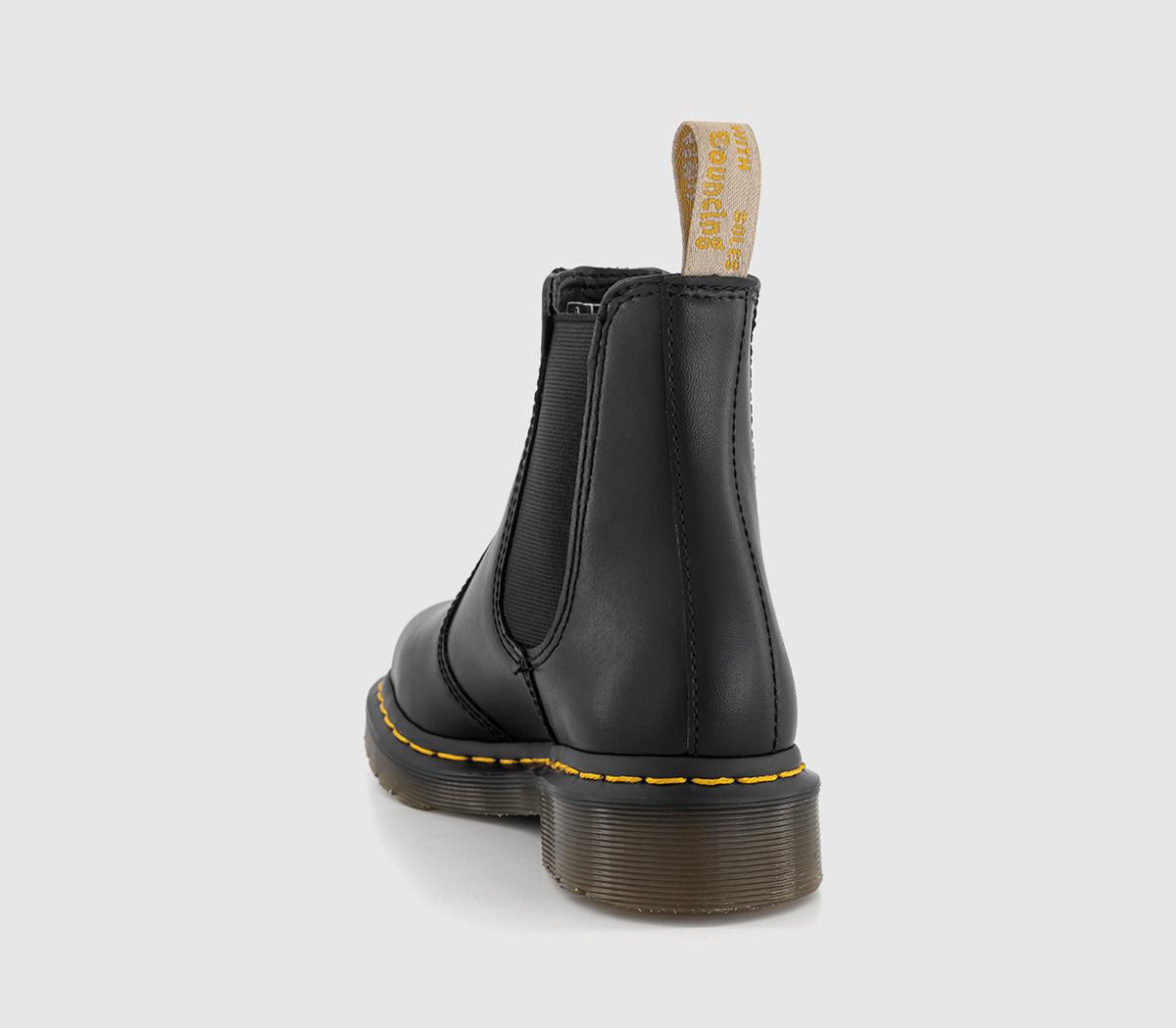 dr martens vegan 296 chunky chelsea boots in black