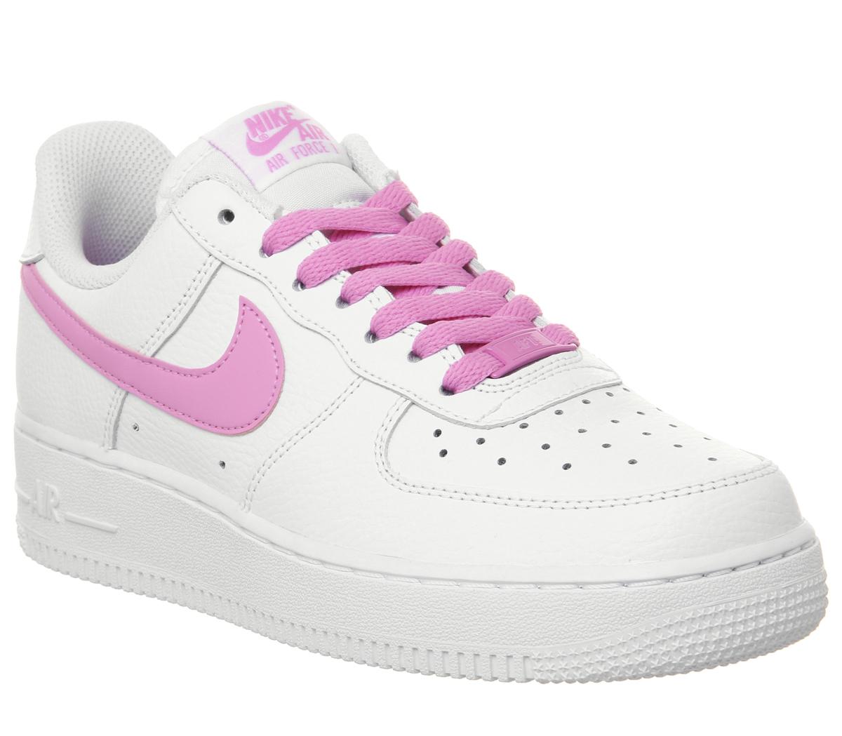 Nike Air Force 1 '07 Trainers White Psychic Pink - Hers trainers