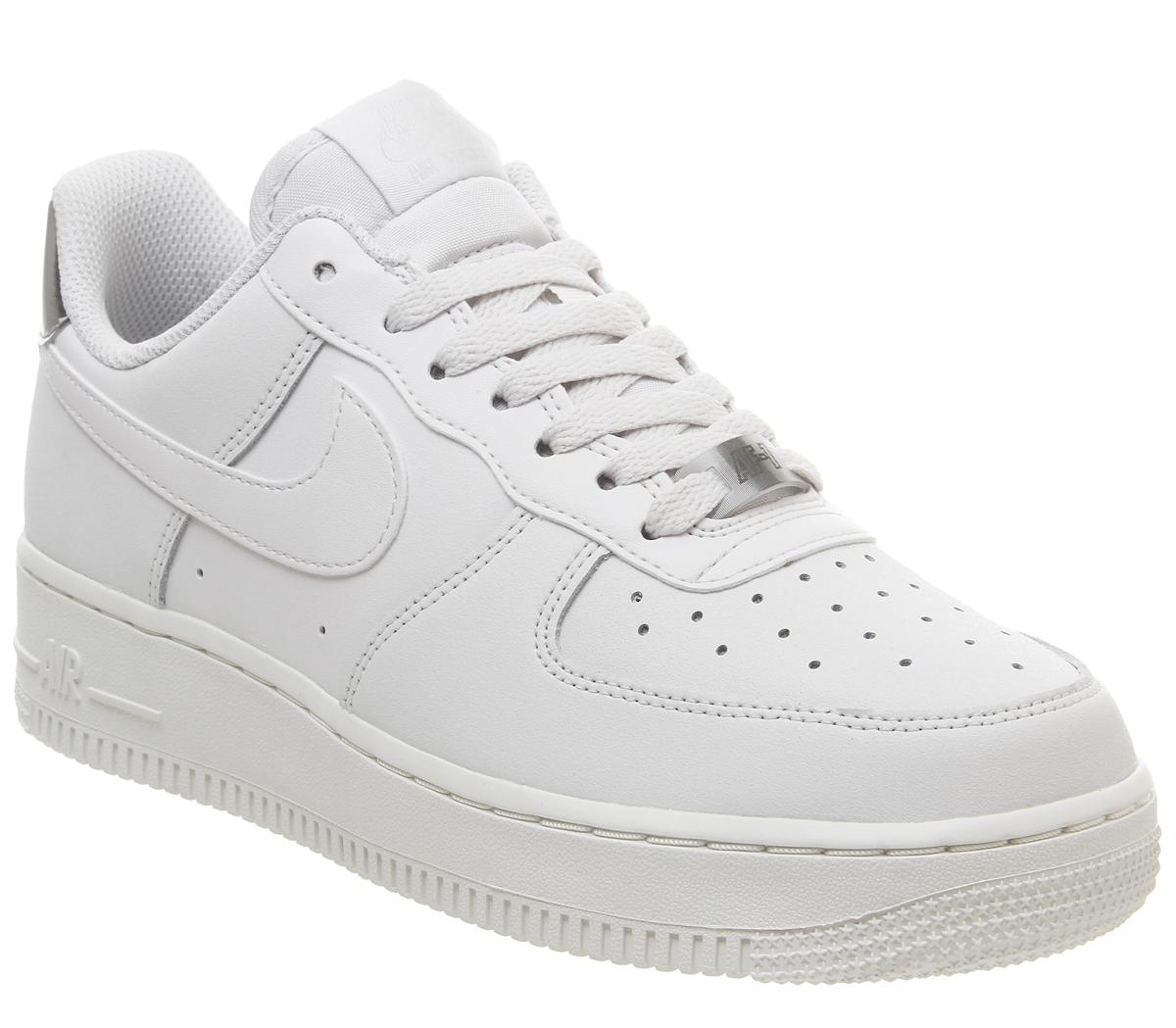nike air force 1 07 trainers platinum tint summit white